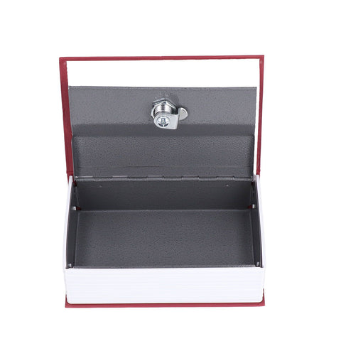 Safe Box Simulation Book Shape Decorative Storage Money Case for Bedroom Living Room OfficeRed