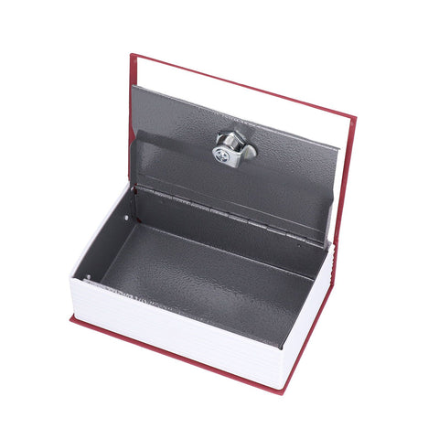 Safe Box Simulation Book Shape Decorative Storage Money Case for Bedroom Living Room OfficeRed