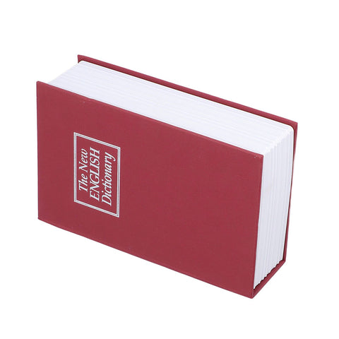 Safe Box Simulation Book Shape Decorative Storage Money Case for Bedroom Living Room OfficeRed