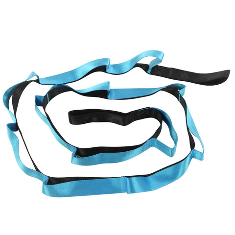 Stretch Strap Yoga Nylon Elastic Band Exercise Equipment for Home Workout Flexibility PilatesBlue