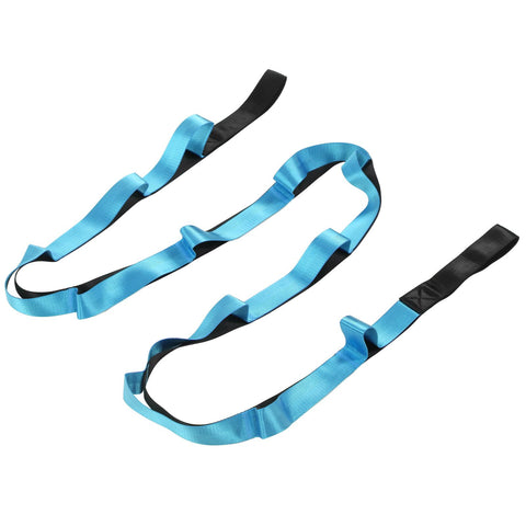 Stretch Strap Yoga Nylon Elastic Band Exercise Equipment for Home Workout Flexibility PilatesBlue
