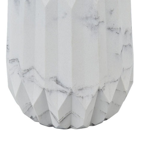 Makeup Brush Holder Durable Glossy Resin Large Capacity Modern Design Marble Vein Makeup Brush Organizer