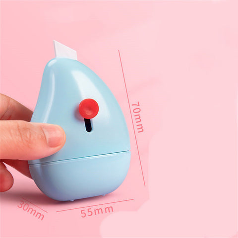 Identity Protection Roller Stamps Effective Cover Protect Intimacy Mini Portable Box Cutter for Household Express Station Blue