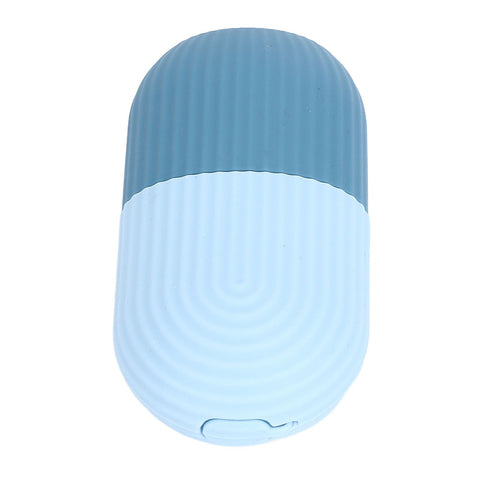 Face Icer Pain Relief Nonslip Grip Durable Silicone Easy Operation Ice Face Mold for Face Massage Skin Care Light Blue
