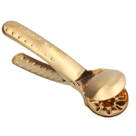 Stainless Steel Nutcracker Chestnut Clip Metal Multifunctional Nut Opener Plier for KitchenGold