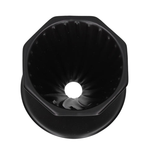 Coffee Dripper Ceramic Convenient Reliable Exquisite Portable Size Simple Design Pour Over Coffee DripperBlack