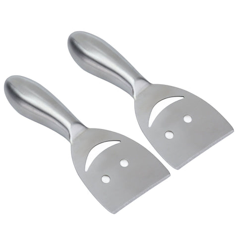 2pcs Cheese Plane Multifunctional Stainless Steel Smile Style Cheese Shaver for Kitchen Baking