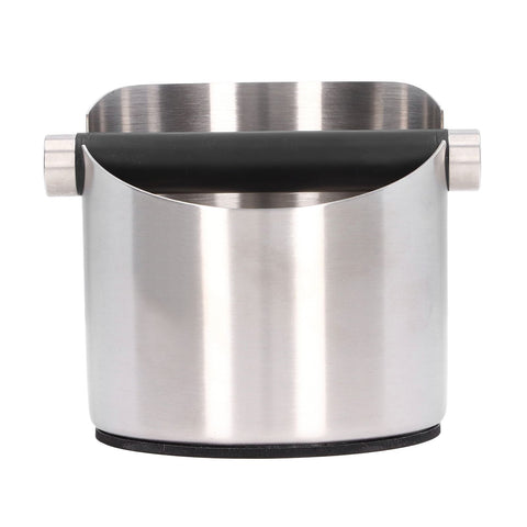 Coffee Grounds Bucket Stainless Steel Rubber Coffee Dump Bin for Home Restaurants BarsStainless Steel Small (FC‑04‑1)