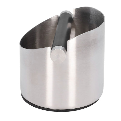 Coffee Grounds Bucket Stainless Steel Rubber Coffee Dump Bin for Home Restaurants BarsStainless Steel Small (FC‑04‑1)