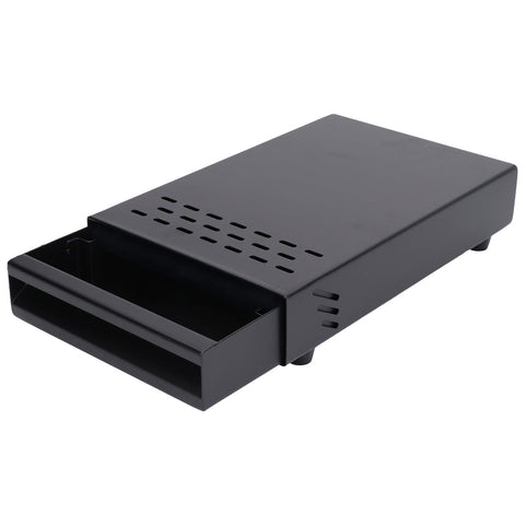 Coffee Knock Box Drawer Stainless Steel Thickened Coffee Residue Powder Box for Household ShopBlack