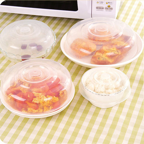 Microwave Cover Transparency PP Material Food Protection Grab Design Safe Healthy Microwave Splatter CoverSmall Size 14cm