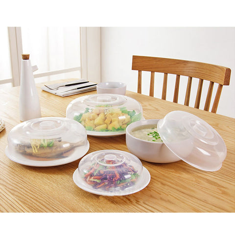 Microwave Cover Transparency PP Material Food Protection Grab Design Safe Healthy Microwave Splatter CoverSmall Size 14cm