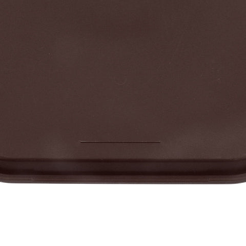 2Pcs Fast Food Tray Stackable Rectangular Light Weight Anti Slip PP Food Service Tray for Restaurants CafesBrown