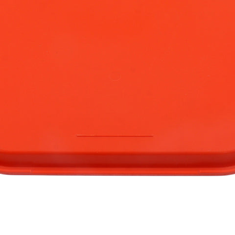 2Pcs Fast Food Tray Stackable Rectangular Light Weight Anti Slip PP Food Service Tray for Restaurants CafesOrange