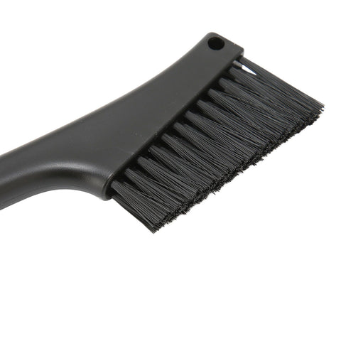Coffee Brush Both Ends Removable Bottom Hanging Hole Design Round Handle Soft Elongated Brush Cleaner for Cafe