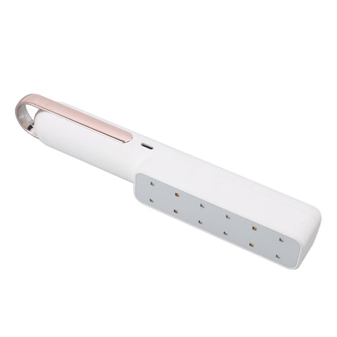 Handheld UVC Light 7W Efficient Rechargeable Handheld Portable White UV Cleaner Light LED Disinfection Lamp