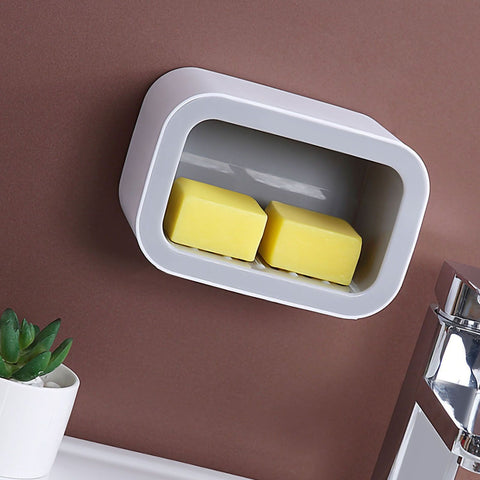 Seasoning Box Wall Mount Multi Grid Seasoning Storage Container Kitchen Seasoning Jar Combination Set 2 Container Gray with 2 Spoons