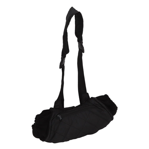 Electric Hand Warming Muff Temperature Controllable Waterproof Quilted Cotton Heated Hand Pouch for Winter Black