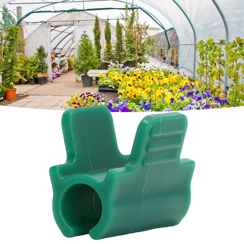 24pcs Greenhouse Clamps Single Head Row Cover Netting Tunnel Hoop Clips Insect Proof Shed Film Shading Net Rod Clips Thickened 14mm