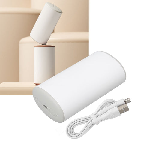 6000mAh Mini Hand Warmer Two Gears Double Protection USB Charging Pocket Heater for Winter Outdoor White