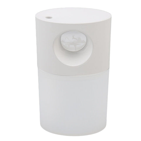 Mini Humidifier Quiet USB Rechargeable Fine Mist Portable Desktop Humidifier with Night Light for Home Office 350ml White