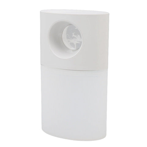 Mini Humidifier Quiet USB Rechargeable Fine Mist Portable Desktop Humidifier with Night Light for Home Office 350ml White