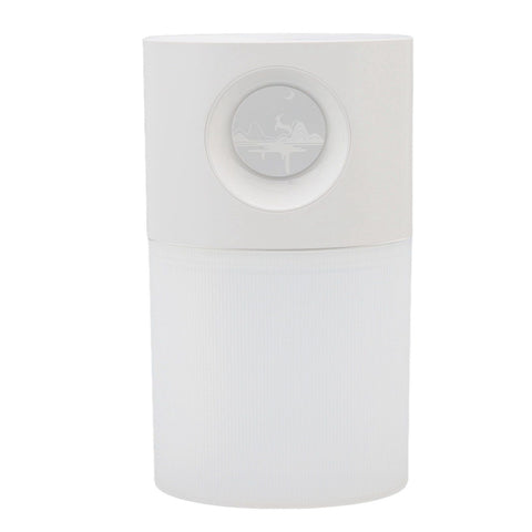 Mini Humidifier Quiet USB Rechargeable Fine Mist Portable Desktop Humidifier with Night Light for Home Office 350ml White