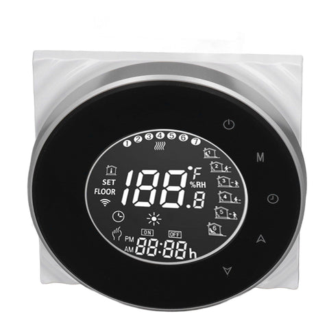 Smart Floor Heat Thermostat Voice Phone Control LCD Touch Screen WiFi Thermostat for Electric Heating Systems 95‑240VAC