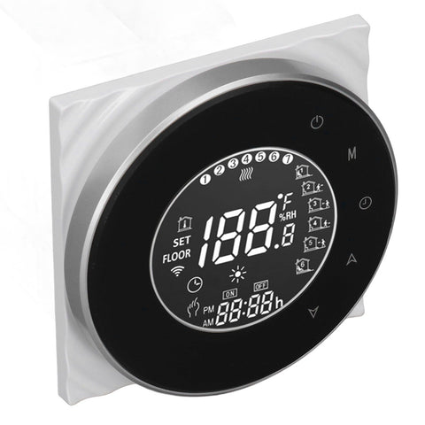 Smart Floor Heat Thermostat Voice Phone Control LCD Touch Screen WiFi Thermostat for Electric Heating Systems 95‑240VAC