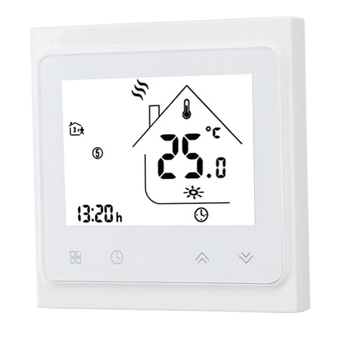 BHT 002GC Boiler Heating Programmable Thermostat Digital Touch Screen Thermostat with Large LCD Display Passive Output Temperature Controller 95‑240V