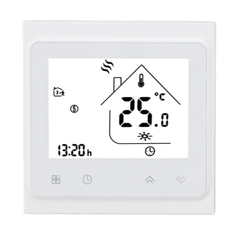 BHT 002GC Boiler Heating Programmable Thermostat Digital Touch Screen Thermostat with Large LCD Display Passive Output Temperature Controller 95‑240V