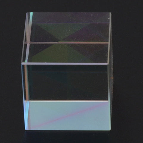 Prism Cube Optical Glass RGB Dispersion Color Cube Sun Catcher X Cube Prism Birthday Gift 20x20x20mm/0.8x0.8x0.8in