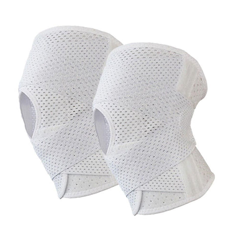 Knee Brace with Side Stabilizers for Meniscus Tear Knee Pain Breathe Knee Sleeve Relieve Knee Pain Injury Recovery for Working Out, Knee Support -White / M