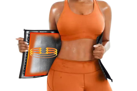 Women's Workout Waist Trainer - 3-Row Hook & Zip Slimming Belt for Yoga & Fitness - Silver & S