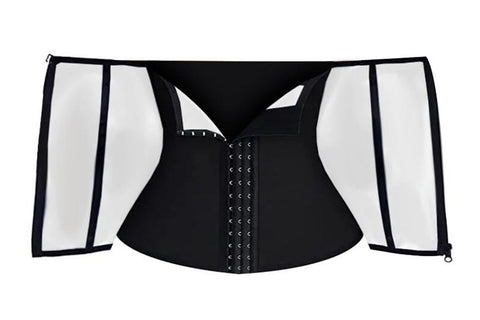 Women's Workout Waist Trainer - 3-Row Hook & Zip Slimming Belt for Yoga & Fitness - Silver & 3XL