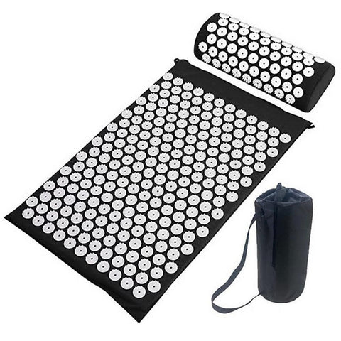 Body Massager Acupressure Cushion Mat(Black)