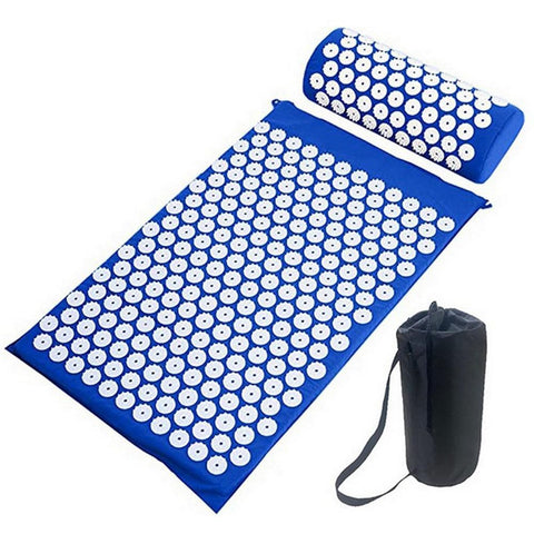 Body Massager Acupressure Cushion Mat(Blue)