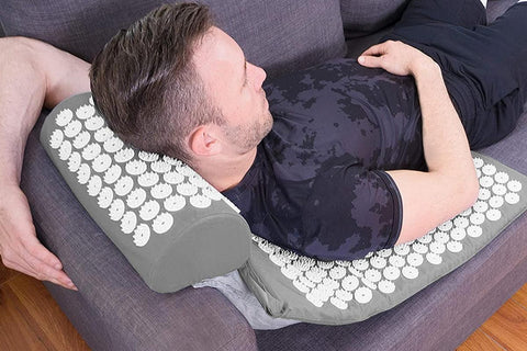 Body Massager Acupressure Cushion Mat(Grey)
