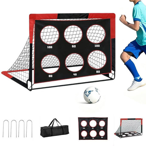 Soccer Goals for Backyard Set Portable Soccer Goal Training Equipment Pop Up Soccer Net for Youth Outdoor Games