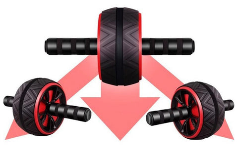 Wide Ab Roller Wheel for Home Gym Core Training - Yellow