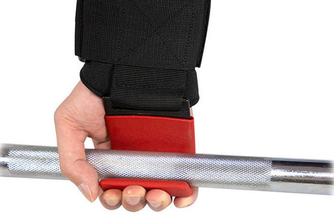 2pcs Weight Lifting Hook Hand Grip Support Wrist Straps Powerlifting Grips Gym Gloves(Black)