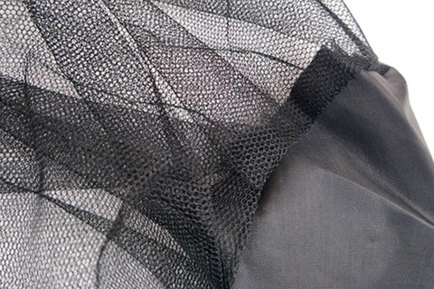 5Pcs Mosquito Head Net Bug Net Hat for Camping Hiking Fishing Gardening - Black