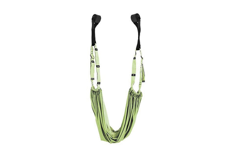 Stretching Exercise Belt Ballet Band Leg with Door Anchor Flexibility Trainer for Dance Aerial Yoga Ballet -Green