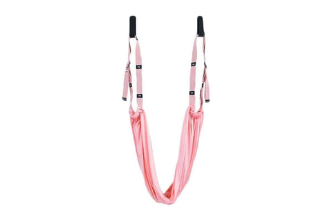 Stretching Exercise Belt Ballet Band Leg with Door Anchor Flexibility Trainer for Dance Aerial Yoga Ballet -Pink