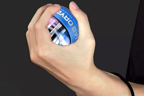 LED Wrist Ball Trainer Auto-Start Wrist Strengthener Gyroscopic Forearm Exerciser Gyro Ball for Strengthen Arms Muscles Wrist -Blue