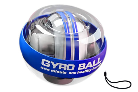 LED Wrist Ball Trainer Auto-Start Wrist Strengthener Gyroscopic Forearm Exerciser Gyro Ball for Strengthen Arms Muscles Wrist -Blue
