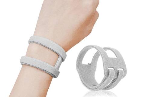 2PCS Ulnar Wrist Support Brace Adjustable for Sports Yoga Fitness - Gray