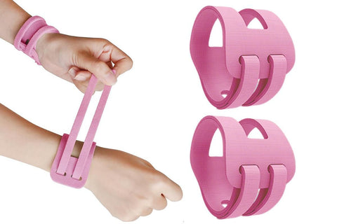 2PCS Ulnar Wrist Support Brace Adjustable for Sports Yoga Fitness - Gray