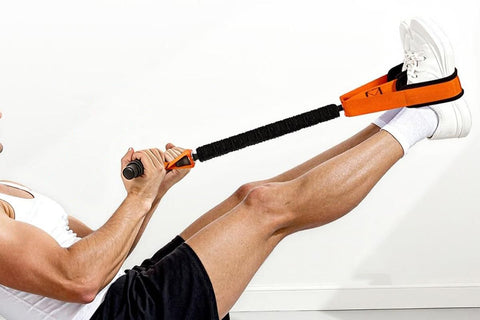 Pedal Resistance Band with Handle Home Exercise 55lbs