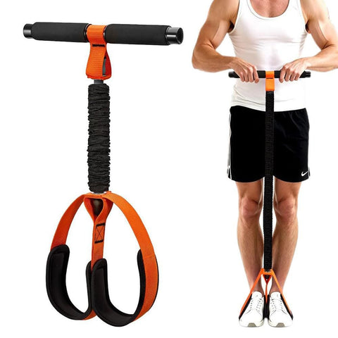 Pedal Resistance Band with Handle Home Exercise 55lbs